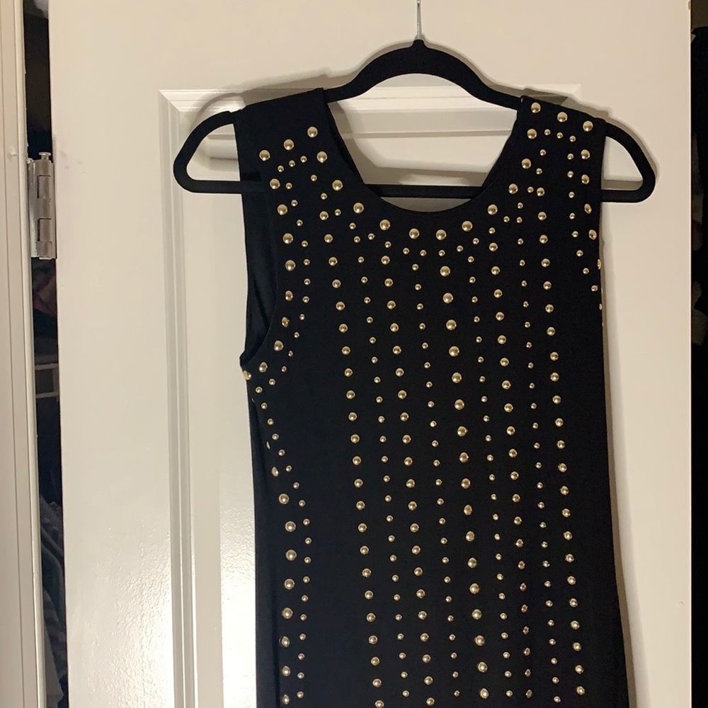 Carmen Marc Valvo Studded Dress